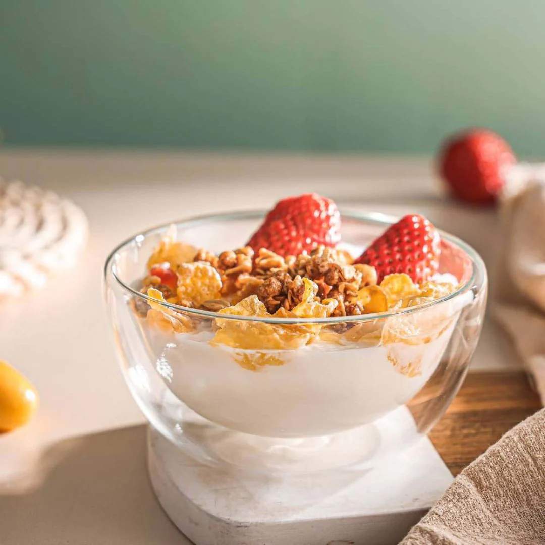 Aramoro Borosilicate Double Wall Glass Bowl - Image 3