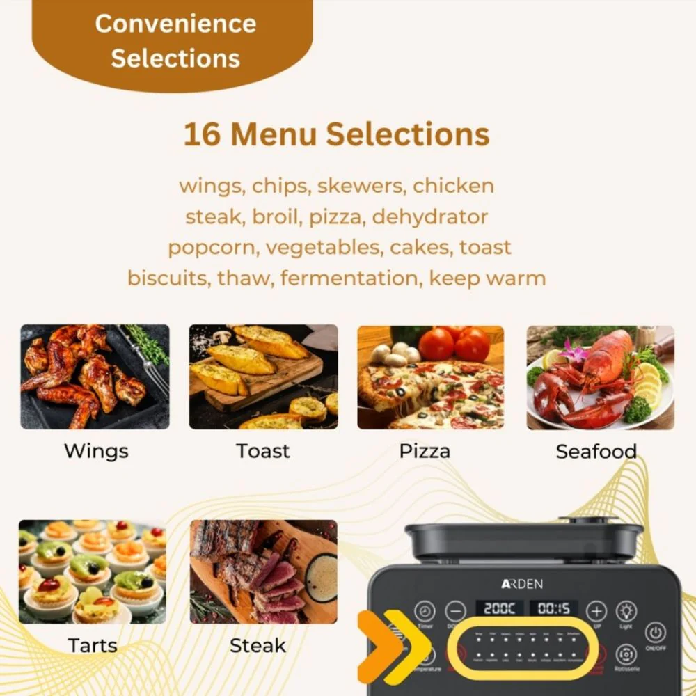 Arden 15L Electric Digital Air Fryer Oven - Image 4