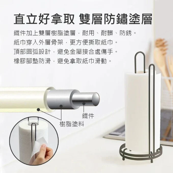 Asvel Pose W-Coat Kitchen Paper Stand - Image 3