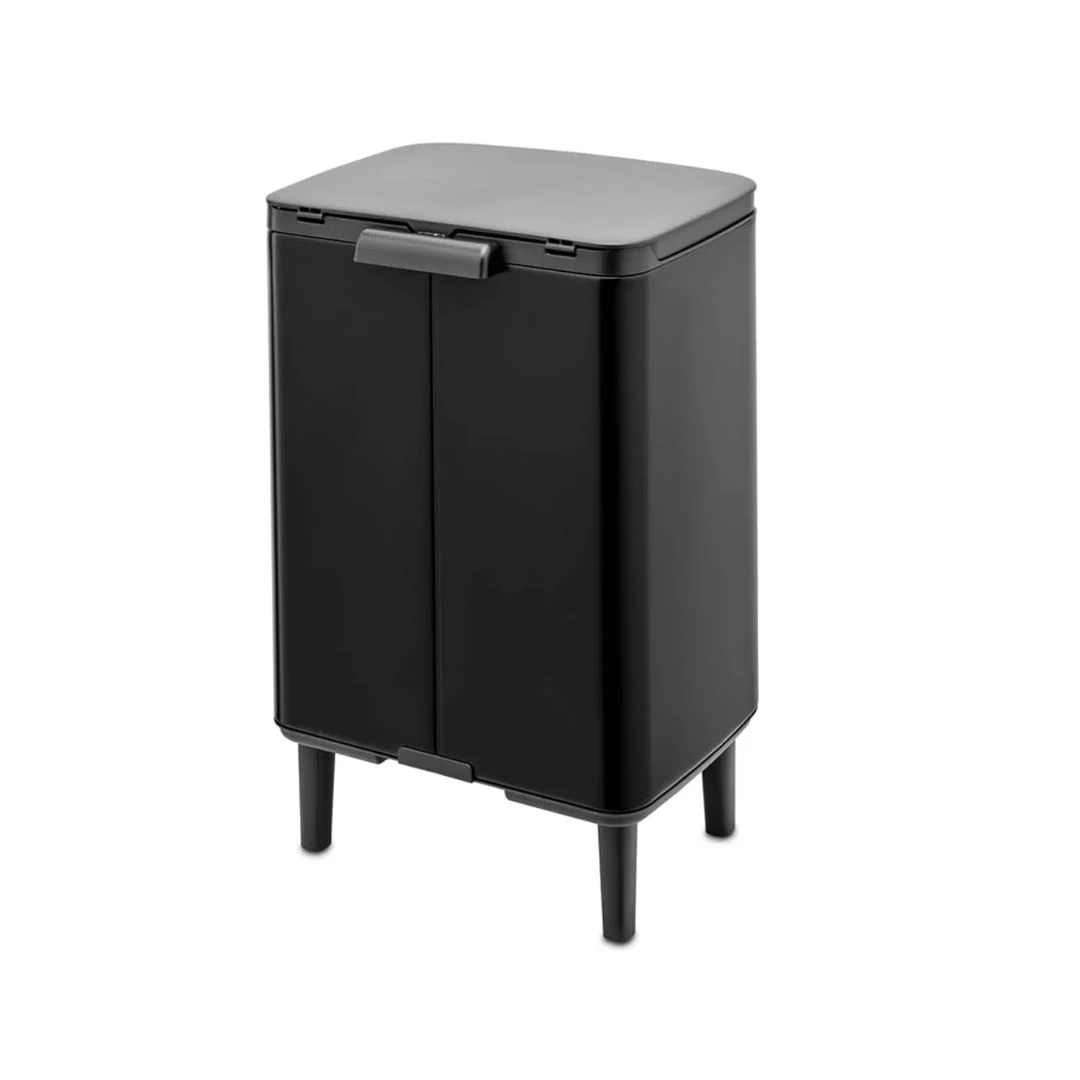 Brabantia Bo Waste Bin Hi 12L - Matt Black - Image 3