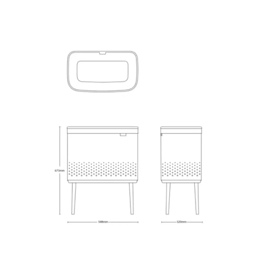 Brabantia Bo Laundry Bin 60L - Image 7