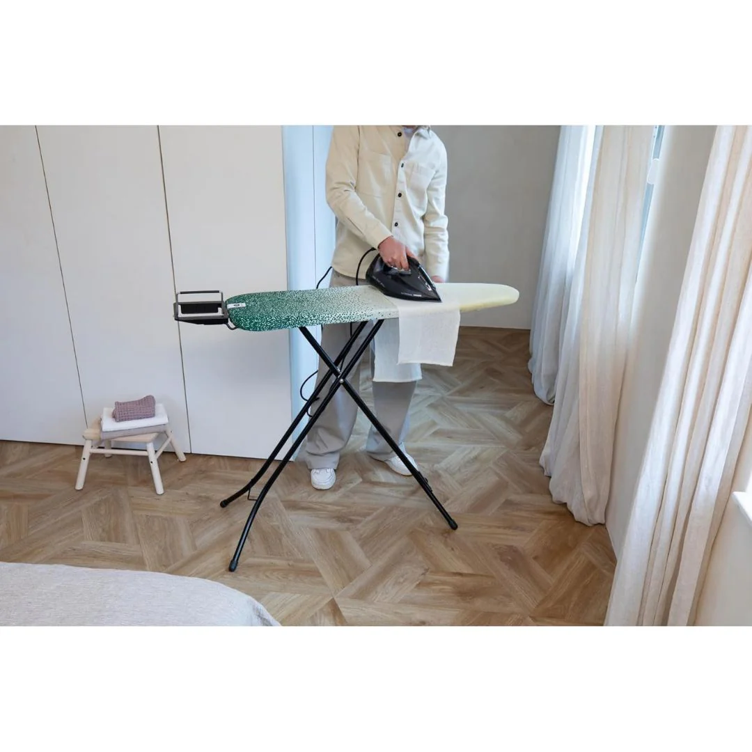Brabantia Ironing Board Steam Iron Rest Black Frame - Fairtrade Cotton New Dawn - Image 5