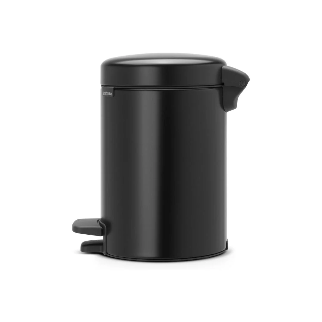 Brabantia Newicon Pedal Bin Soft Closing Matt Black - Image 3