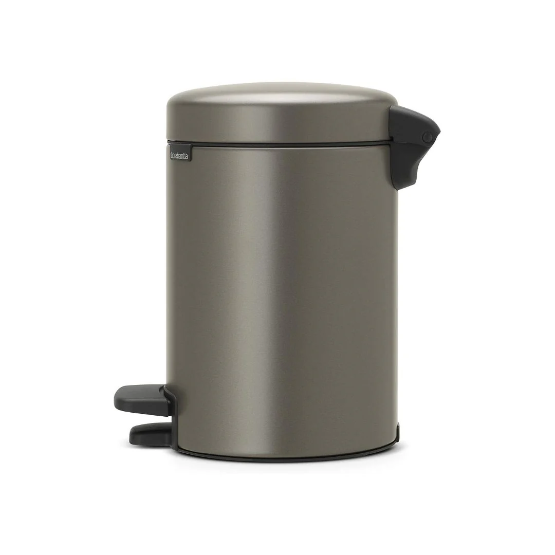 Brabantia Pedal Bin Newicon 3L Soft Closing Platinum - Image 2