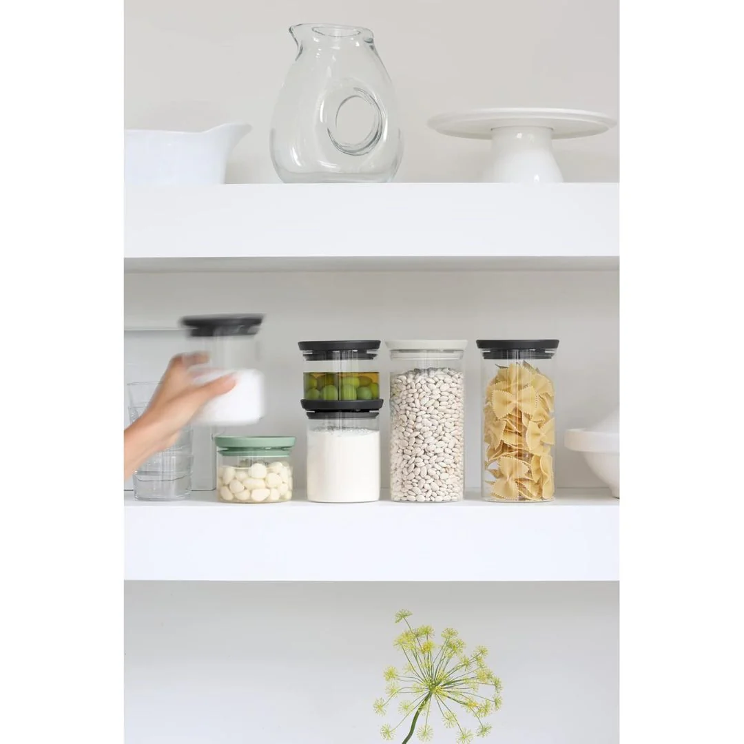 Brabantia Stackable Glass Jar Set Of 3 (0.3, 0.6 & 1.1L) - Image 7