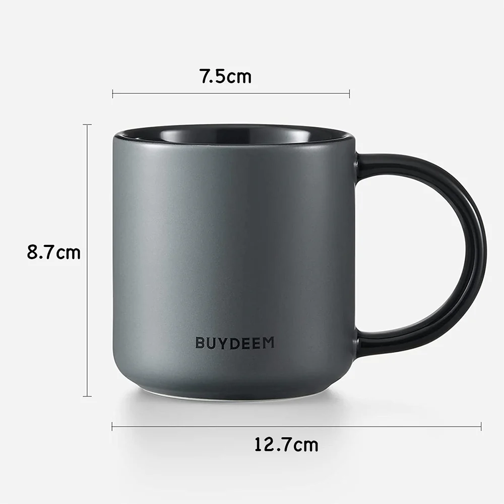 BUYDEEM Ceramic Mug, Dark Grey - Image 4