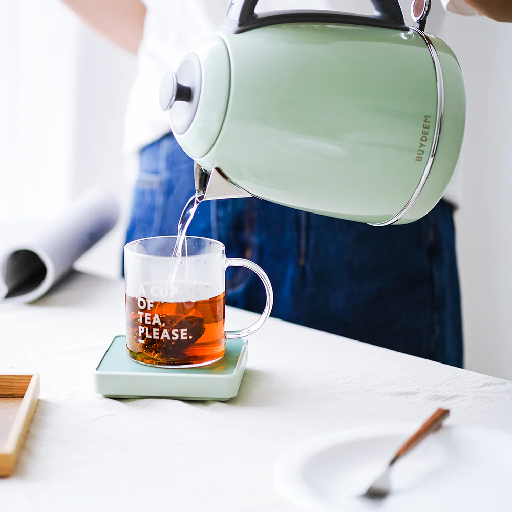 Buydeem Cordless Kettle K640E, Cozy Greenish - Image 5