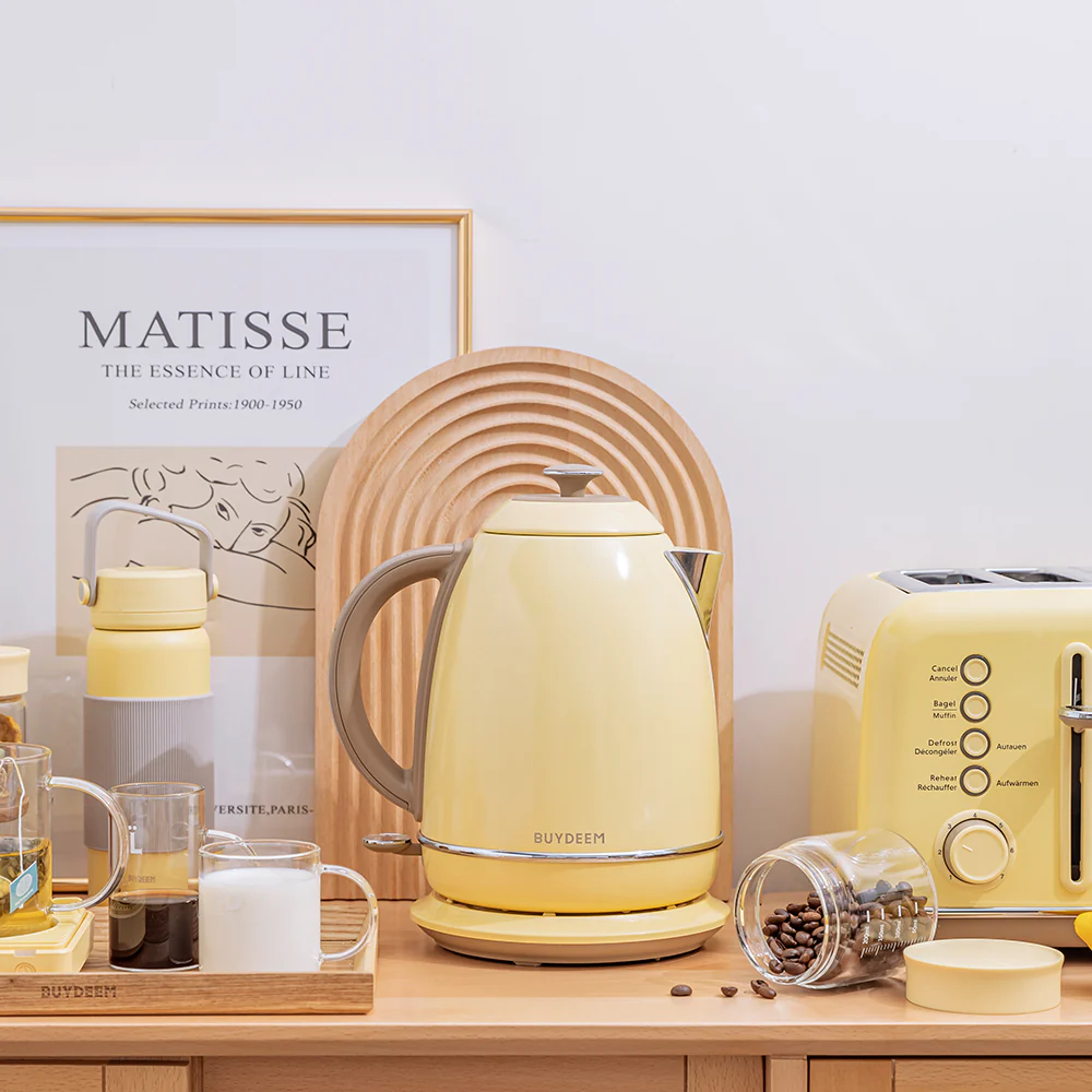 Buydeem Cordless Kettle K640E, Mellow Yellow - Image 3