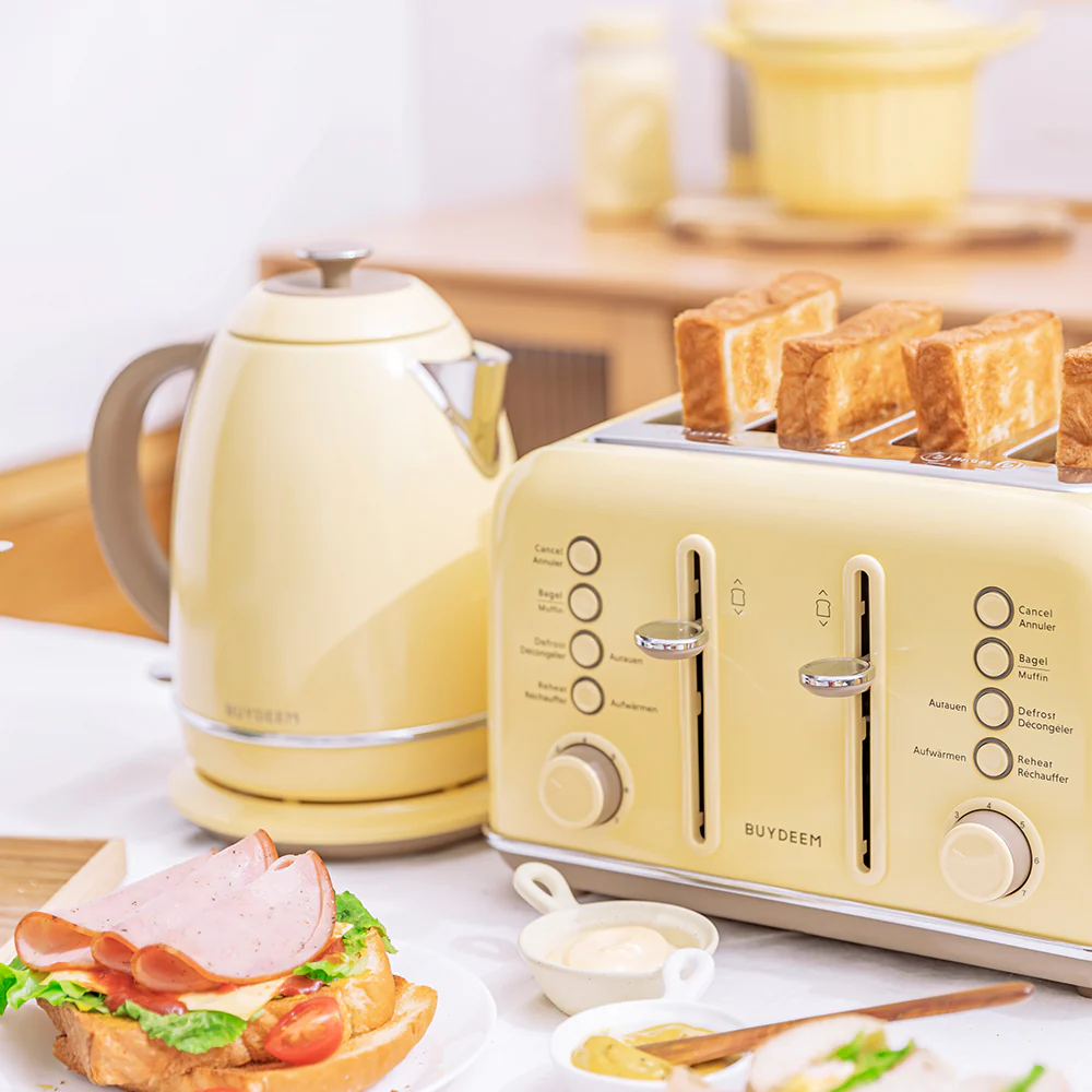 Buydeem Cordless Kettle K640E, Mellow Yellow - Image 4