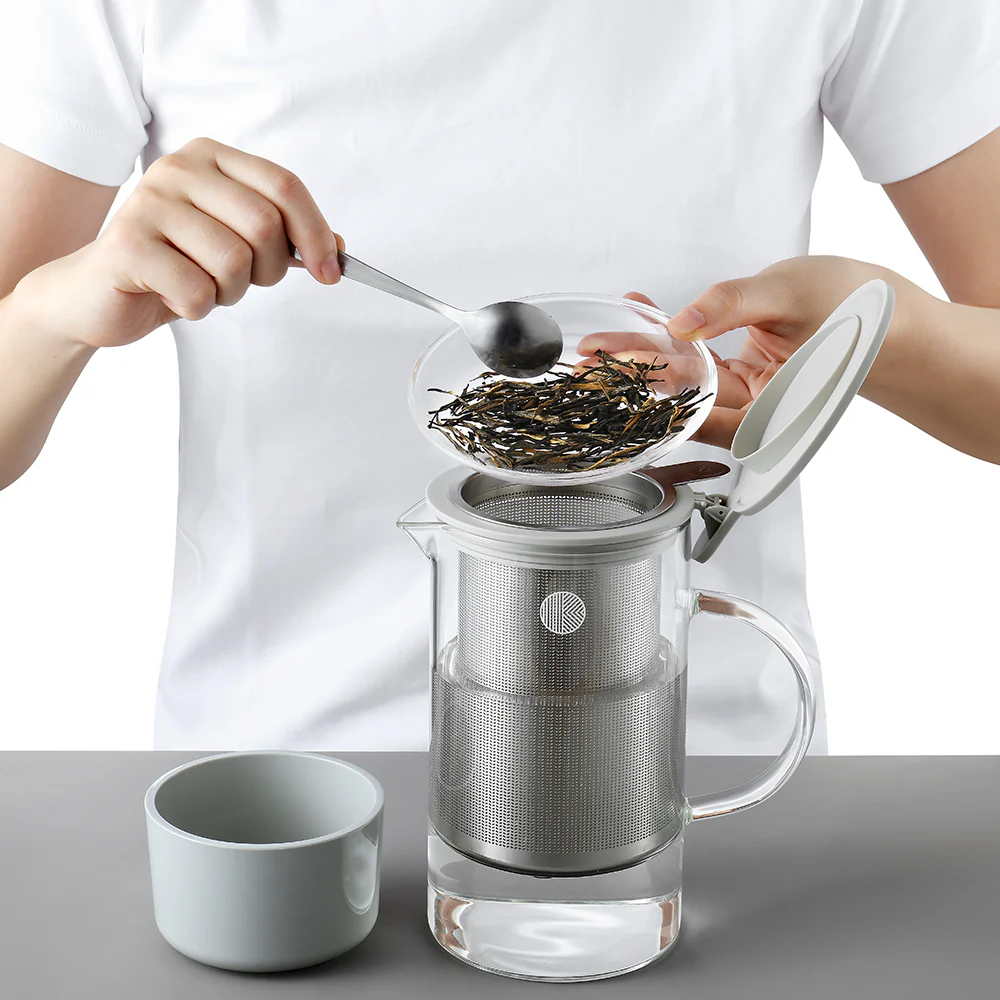 Buydeem Glass Tea Pot with Tea Strainer 800ml - Image 4