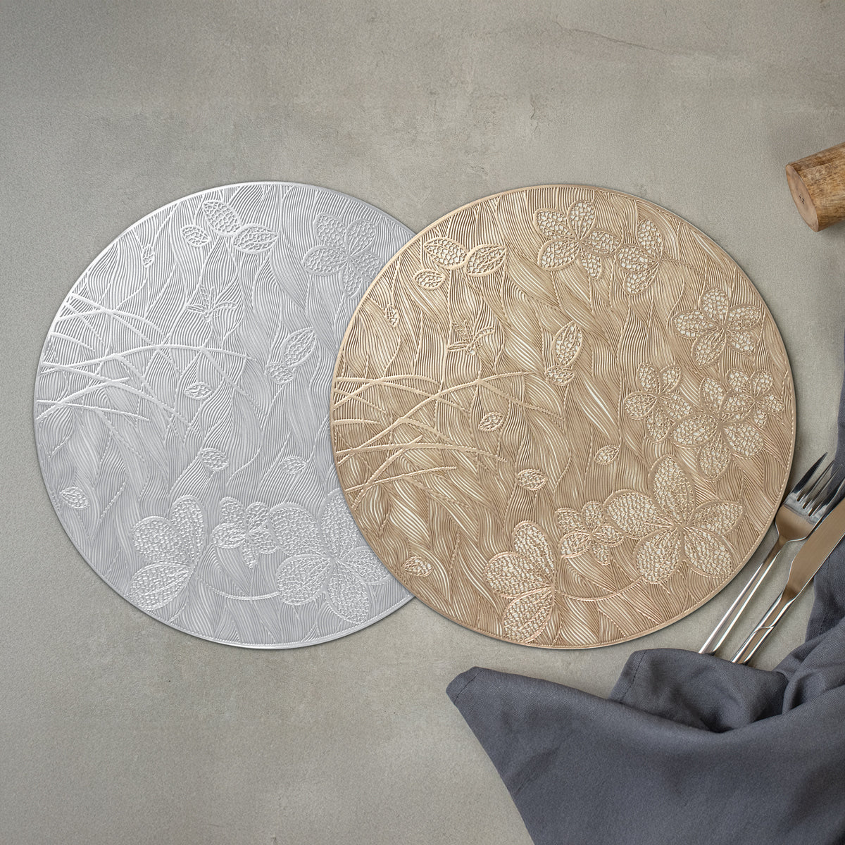 Charles Millen Signature Collection Charme Series Round PVC Placemat Keeya - Image 2