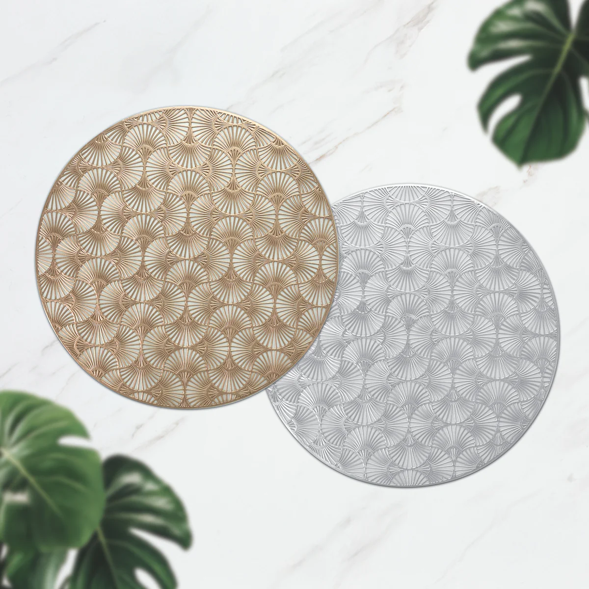Charles Millen Signature Collection Charme Series Round PVC Placemat Valarie - Image 2