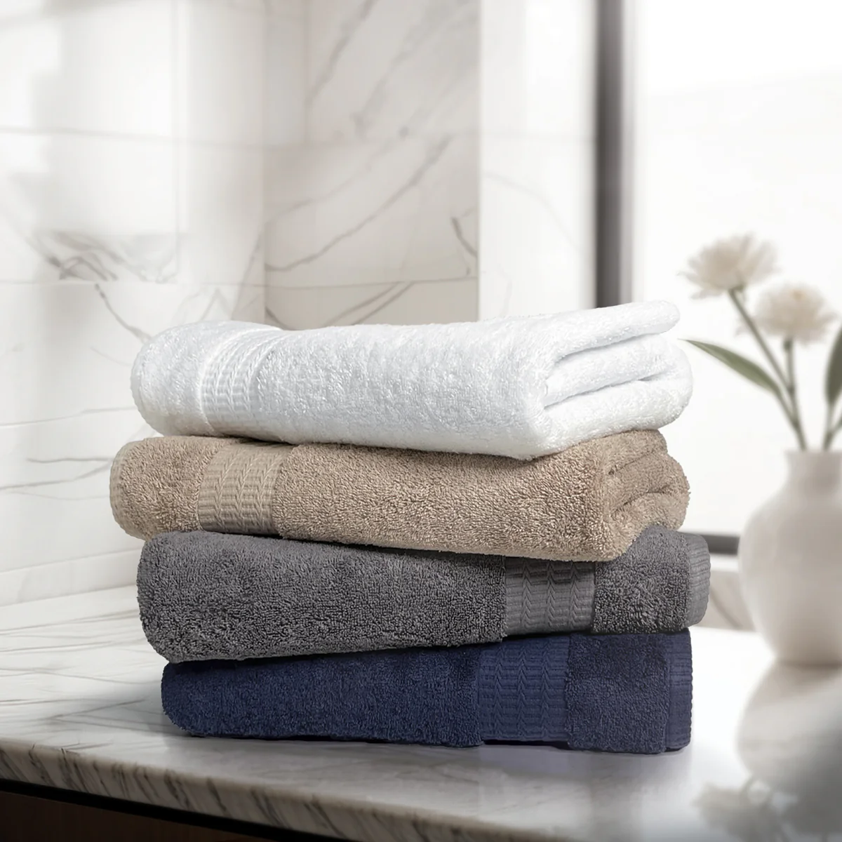 Charles Millen Signature Collection Huella Turkish Luxe Cotton Bath Towel - Image 2
