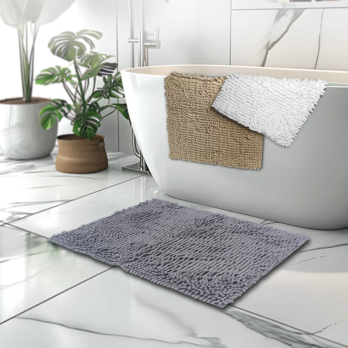 Charles Millen Signature Collection Macio Microfibre Mat with Anti-Slip Backing 80x50cm - Image 4