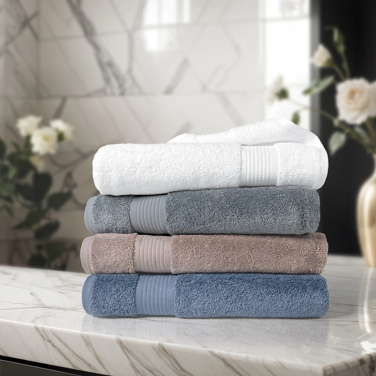 Charles Millen Signature Collection Riviere Turkish Luxe Cotton Bath Towel - Image 2