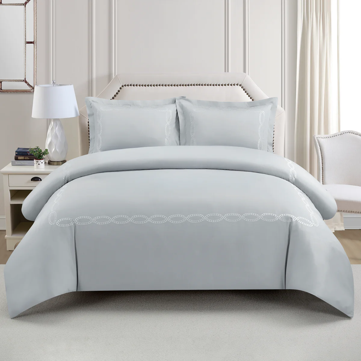 Charles Millen Singature Vouge Collection 100% Pima Cotton Bedlinen Celestia - Image 5