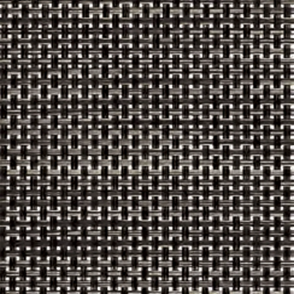 CHILEWICH TerraStrand Microban Basketweave Woven Table Mat 36 x 48 cm, Carbon - Image 4