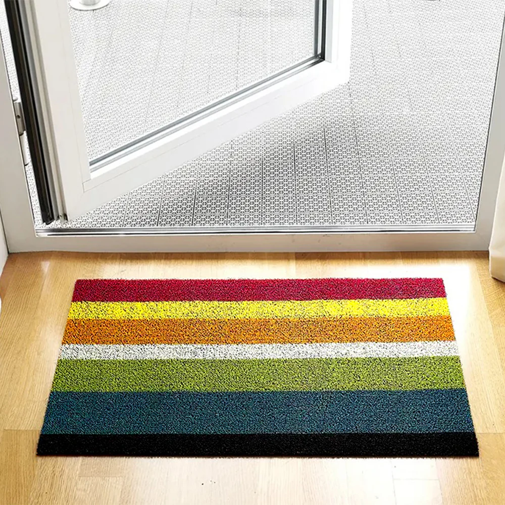 Chilewich TerraStrand Microban Bold Stripe Door Mat 46 x 71 cm, Multi-Color - Image 4