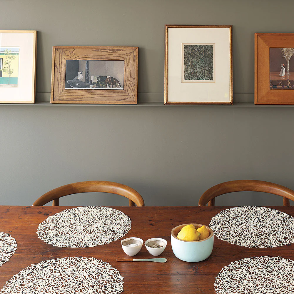 CHILEWICH TerraStrand Microban Petal Moulded Table Mat 38 cm, Champagne - Image 4