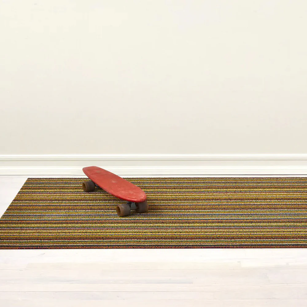 CHILEWICH TerraStrand Microban Skinny Stripe Door Mat, 46 x 71 cm, Bright Multi-Color - Image 4