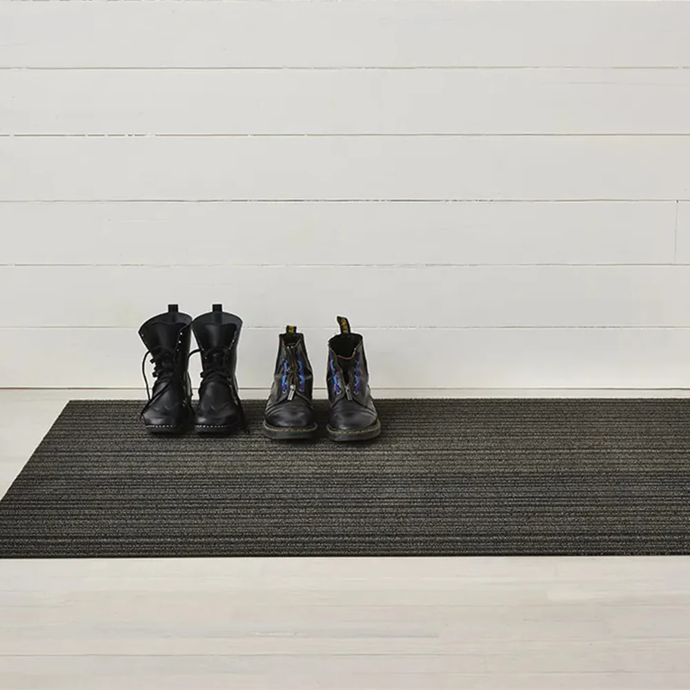 CHILEWICH TerraStrand Microban Skinny Stripe Door Mat 46 x 71 cm, Steel - Image 3