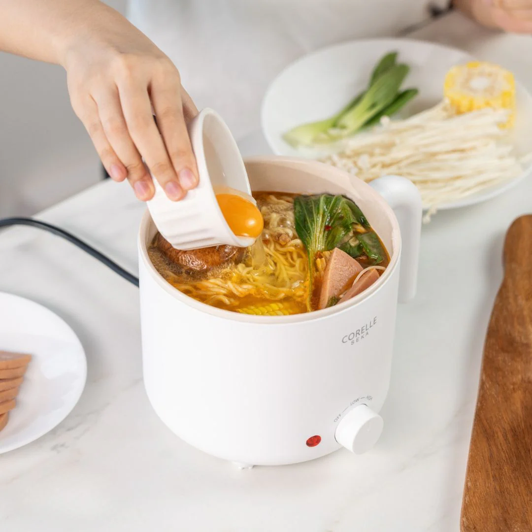 Corelle SEKA 1.2L Ramyun Pot with Steamer - Image 3