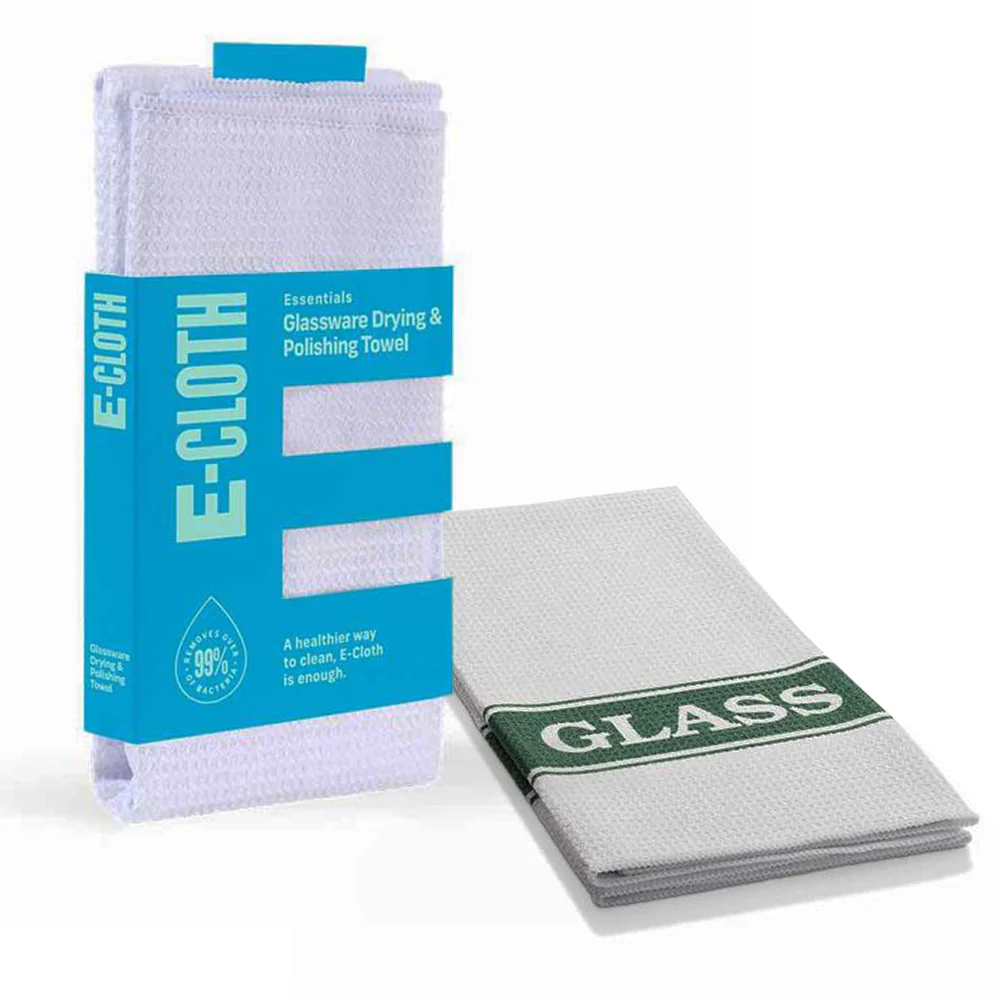 E-CLOTH Glassware Drying & Polishing Microfibre Towel