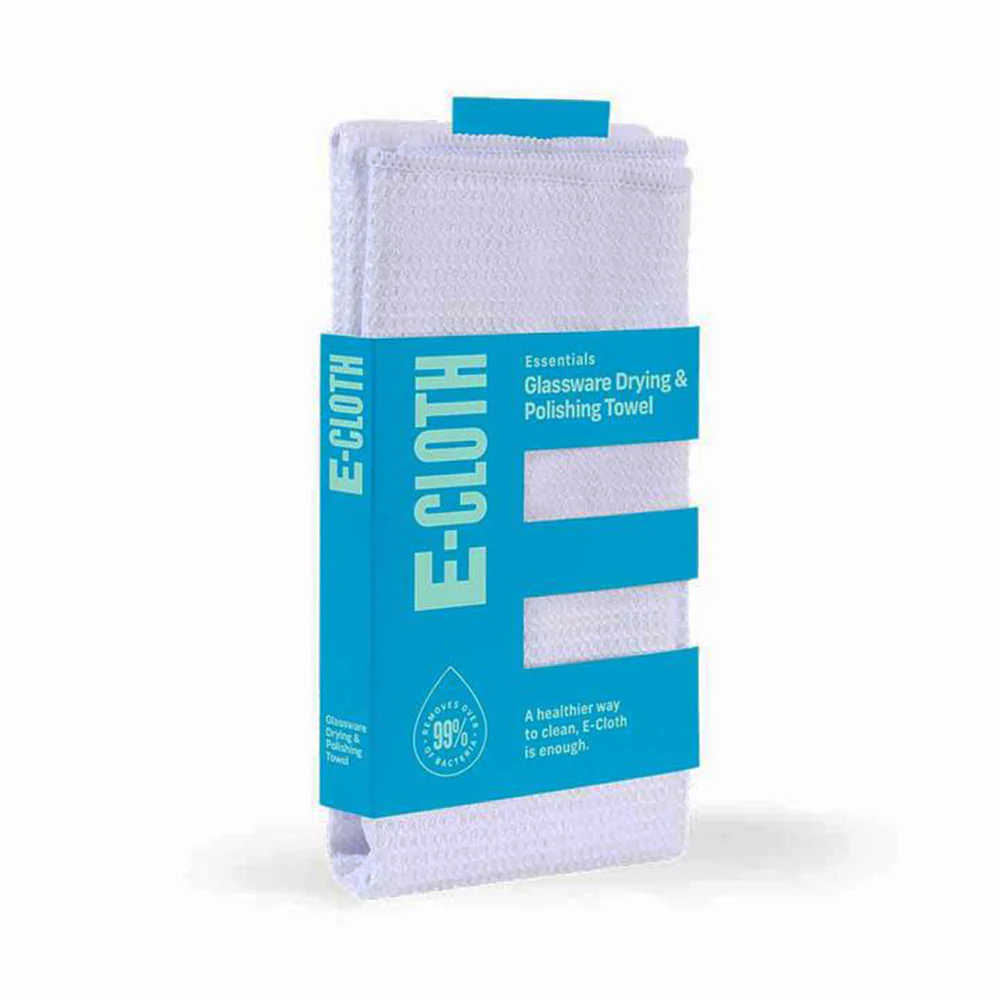 E-CLOTH Glassware Drying & Polishing Microfibre Towel - Image 3