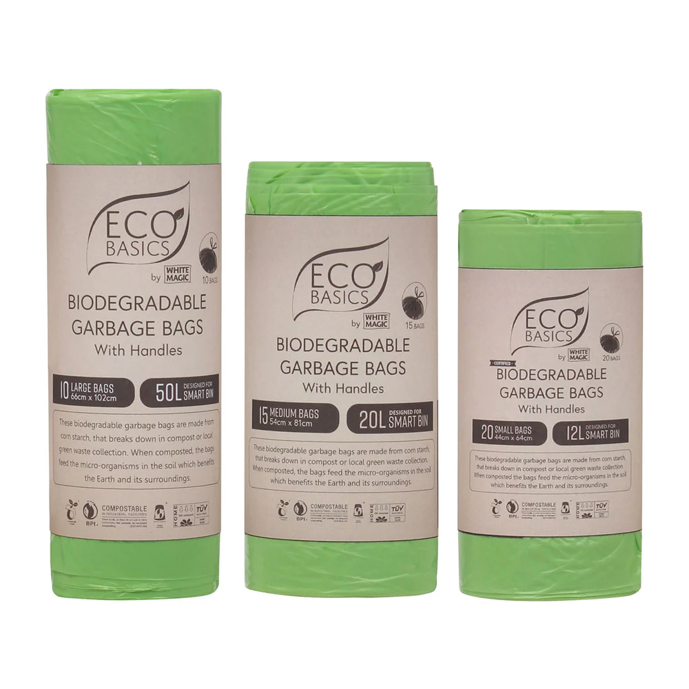 White Magic Eco Basics Biodegradable Garbage Bin Bags - Image 2