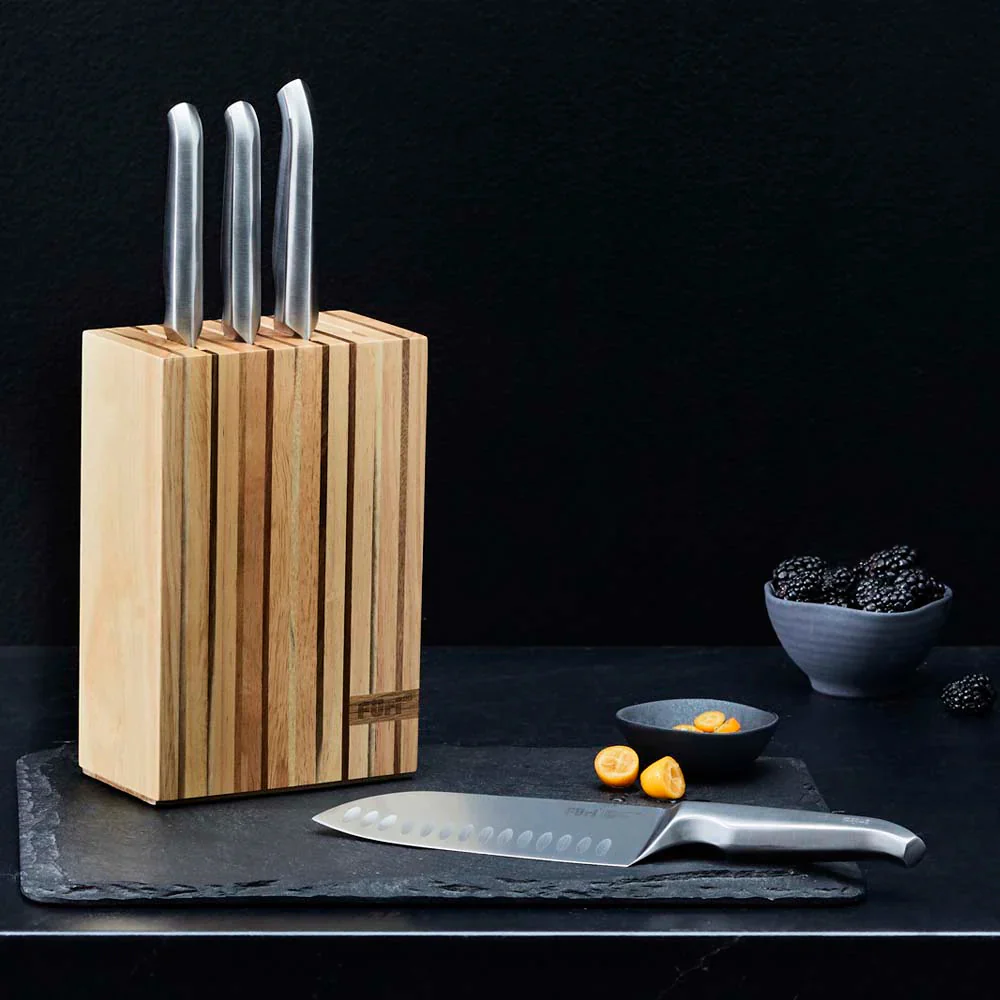 Furi Pro Wood Knife Block Set 5 Pieces - Image 3