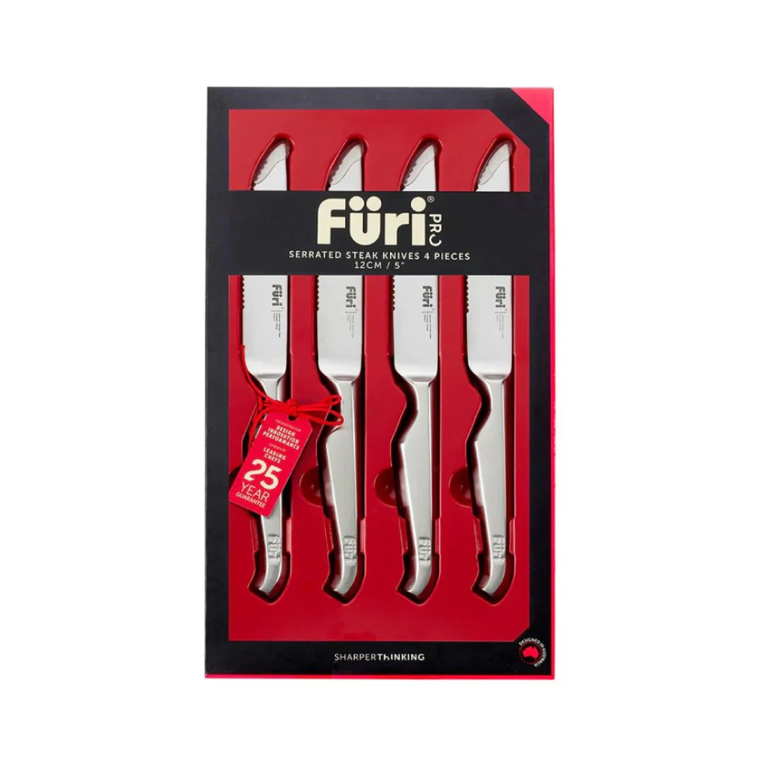 Furi Serrated Steak Knives Set 4 Pieces 12 cm - Image 6