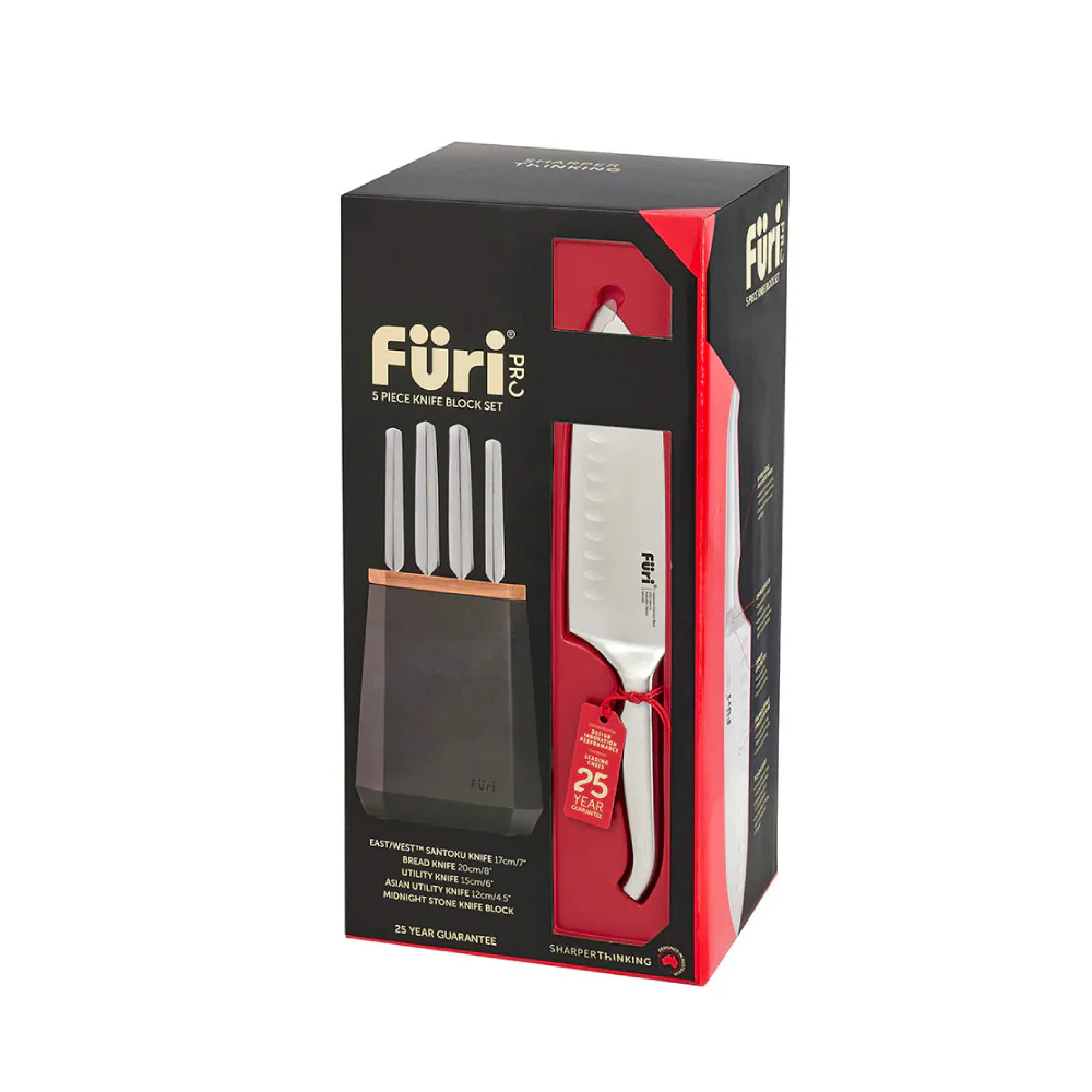 Furi Stone Knife Block Set 5 Pieces - Image 8