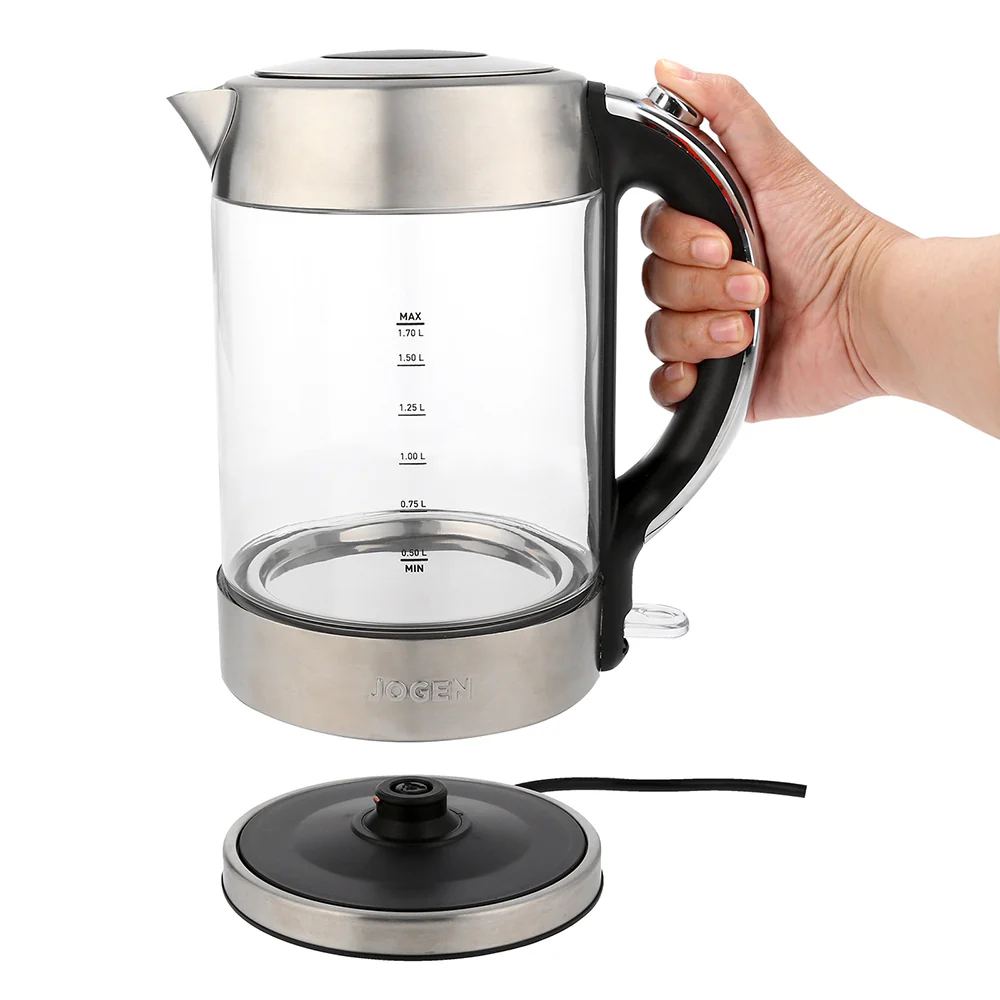 JOGEN KE 4311 Stainless Steel Glass Kettle 1.7L 2200W - Image 6