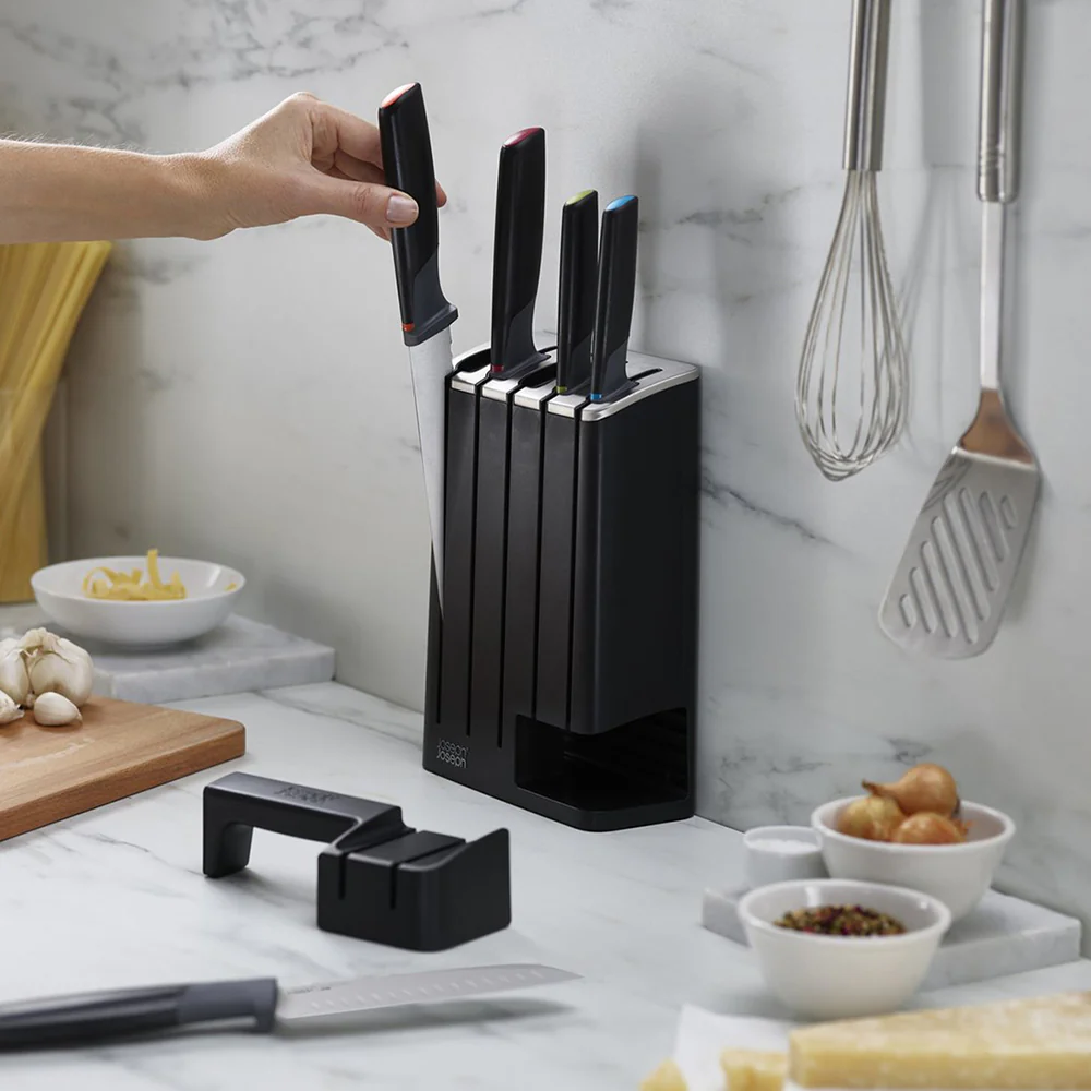 Joseph Joseph Elevate Knives Slimblock 5-Piece Knife Set With Sharpener - Image 2