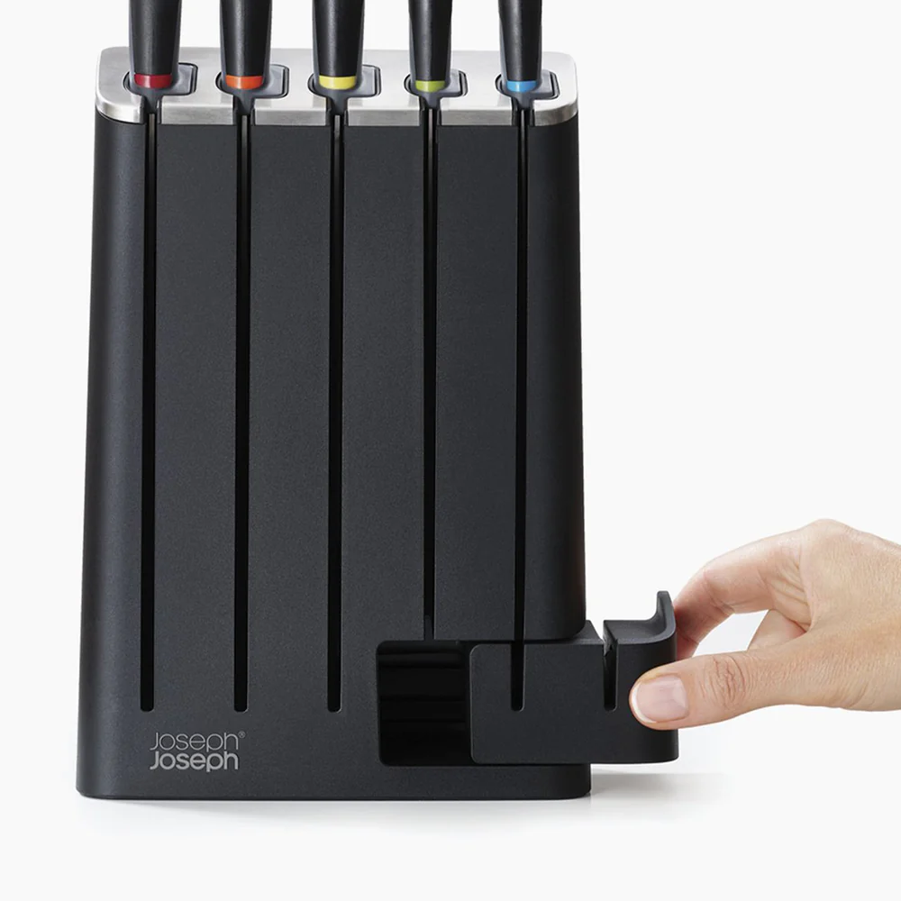 Joseph Joseph Elevate Knives Slimblock 5-Piece Knife Set With Sharpener - Image 3