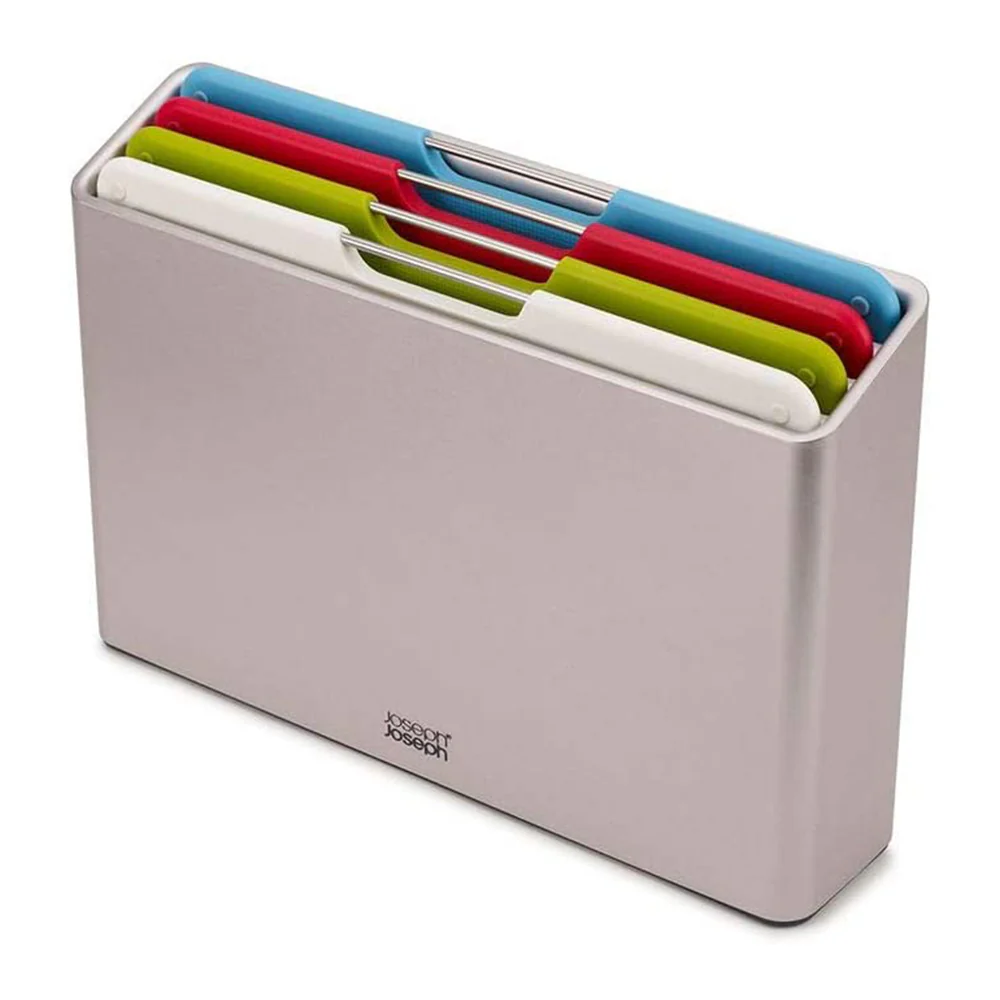 Joseph Joseph Folio 4-Piece Chopping Board Set Regular - Silver - Image 7