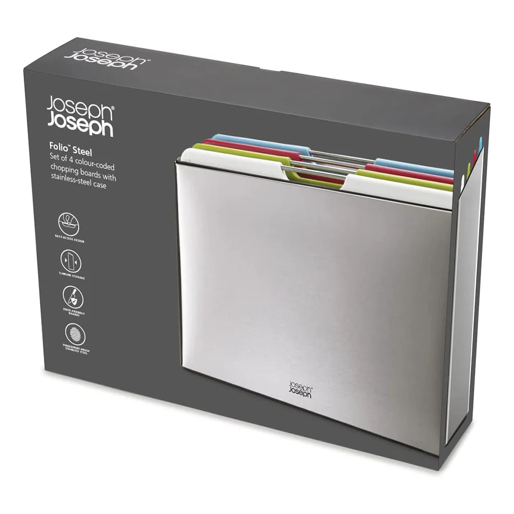 Joseph Joseph Folio Steel 4-Piece Chopping Board Set - Image 10