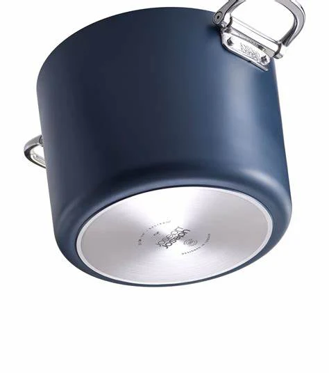 Joseph Joseph Space Folding Handle Ceramic Non-stick 25cm Blue Stock Pot & Lid - Image 5