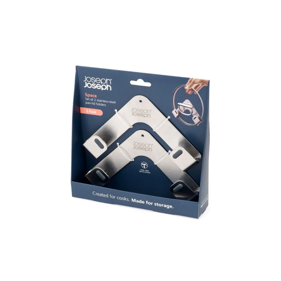 Joseph Joseph Space Stainless Steel Pan Lid Holder 2 Packs - Image 6