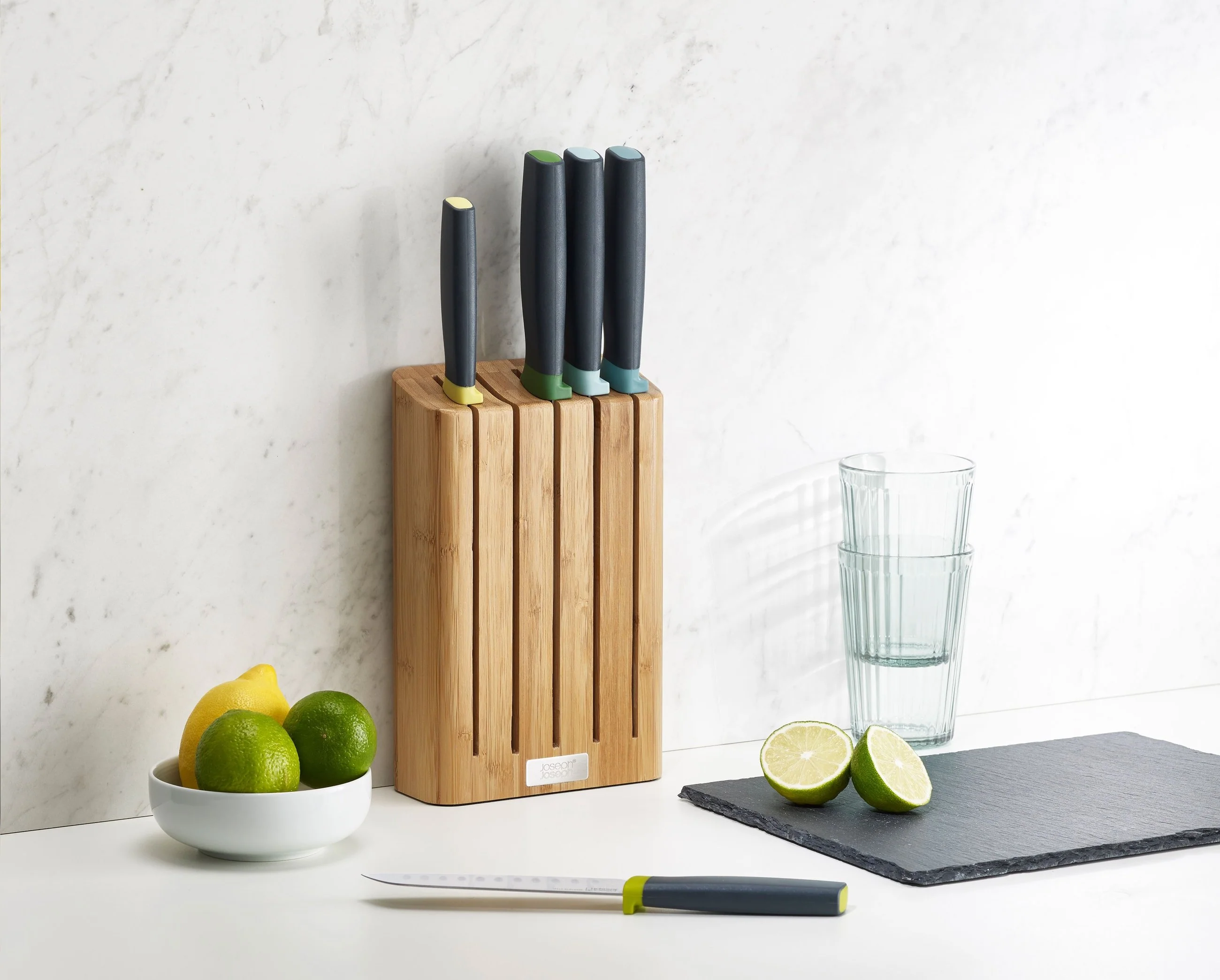 Joseph Joseph Elevate Knives Set with Bamboo Block - Image 4