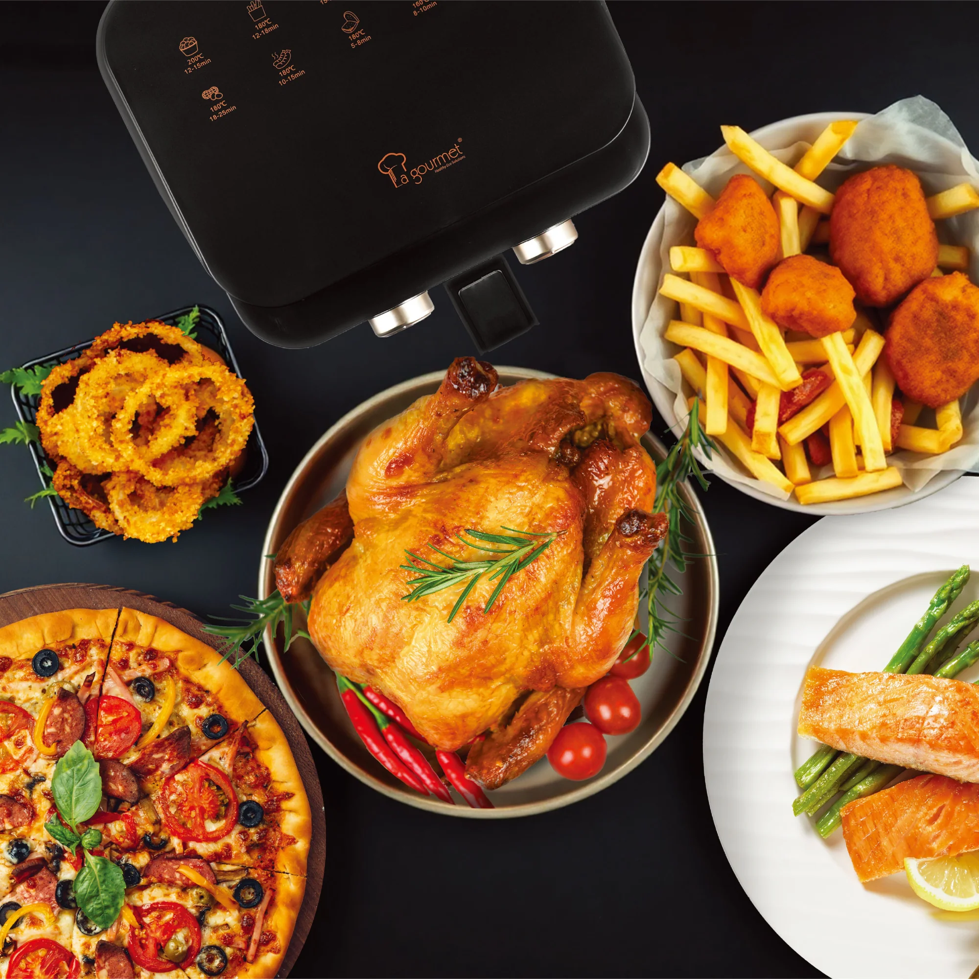 La Gourmet 5.5L Crystalline Air Fryer - Image 6