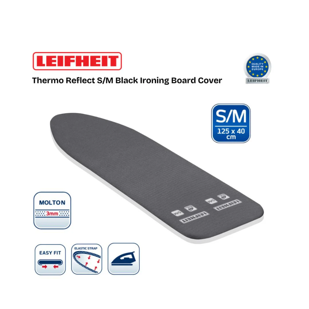 Leifheit Ironing Board Cov. Thermo Reflect S/M Black - Image 5