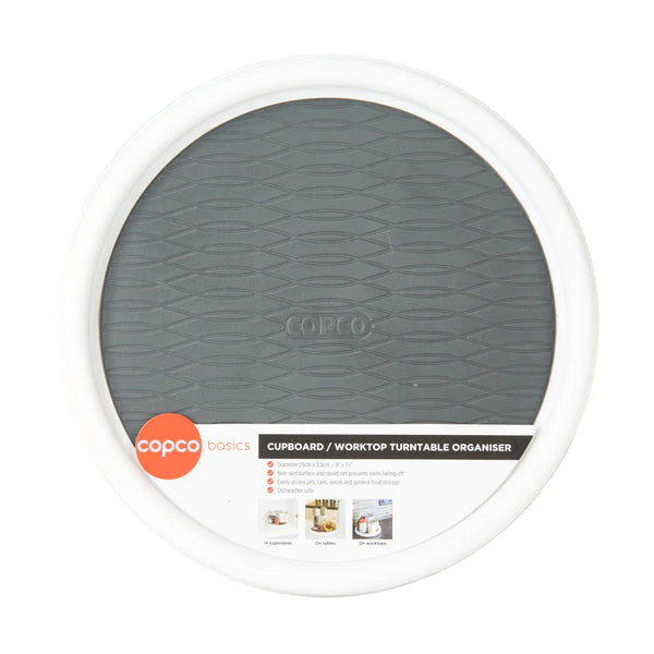 MASTERCLASS Copco Non Skid Cabinet Turntable Organiser 23Cm