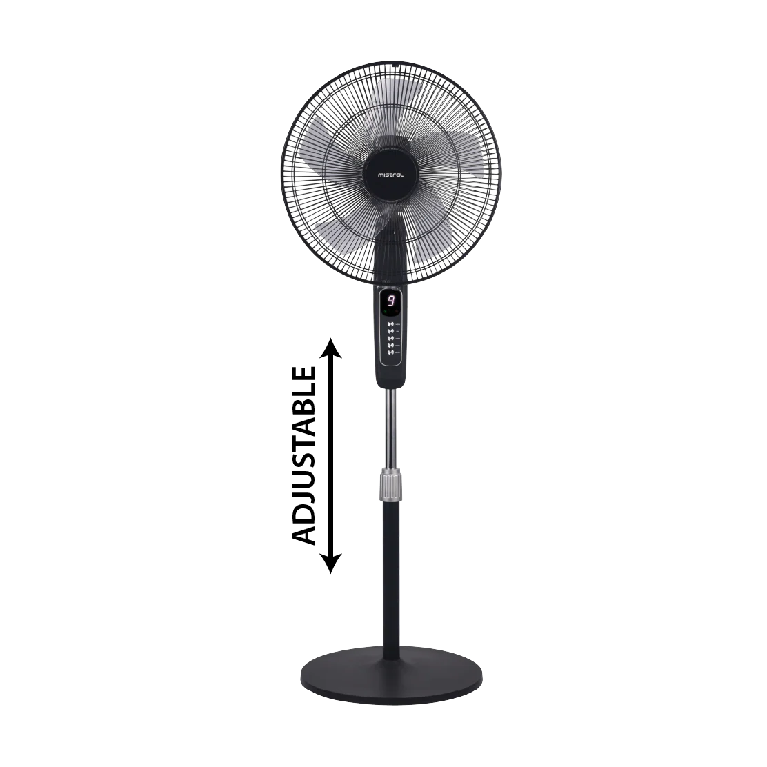 Mistral 16" DC Stand Fan with Remote MSF1666DR - Black