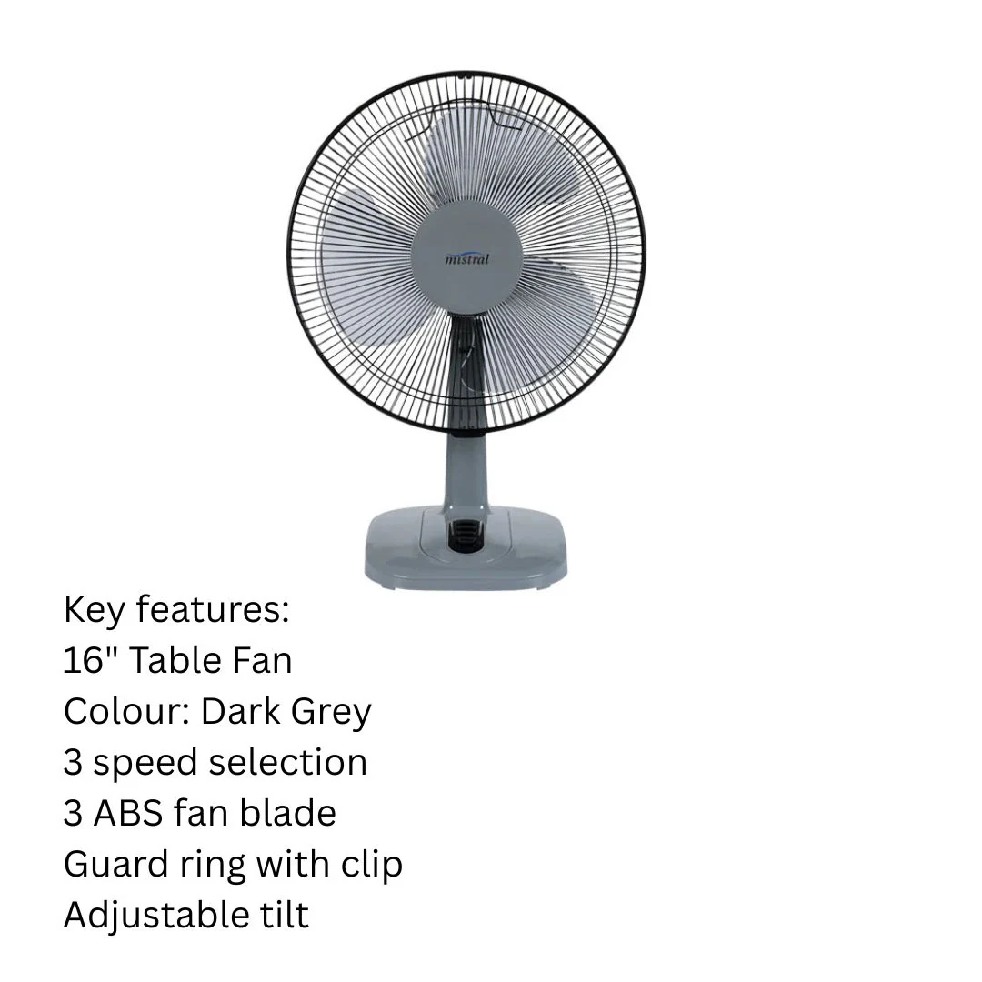 Mistral 16" Table Fan MTF1603 - Image 2