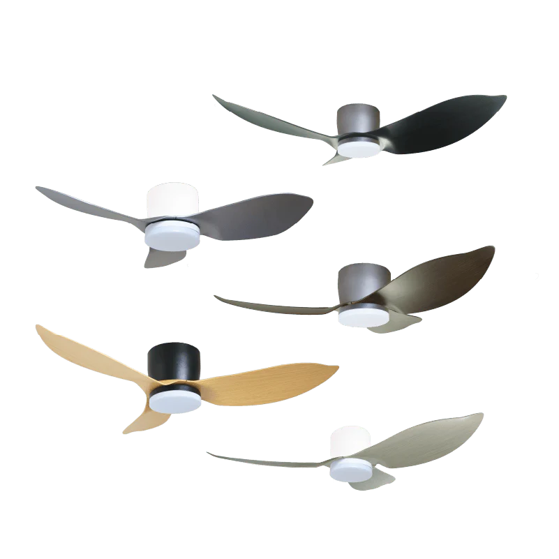 Mistral Ceiling Fan-36",Hugger, (DC40,L24W) Solar36-BK/GY Black/Grey - Image 2
