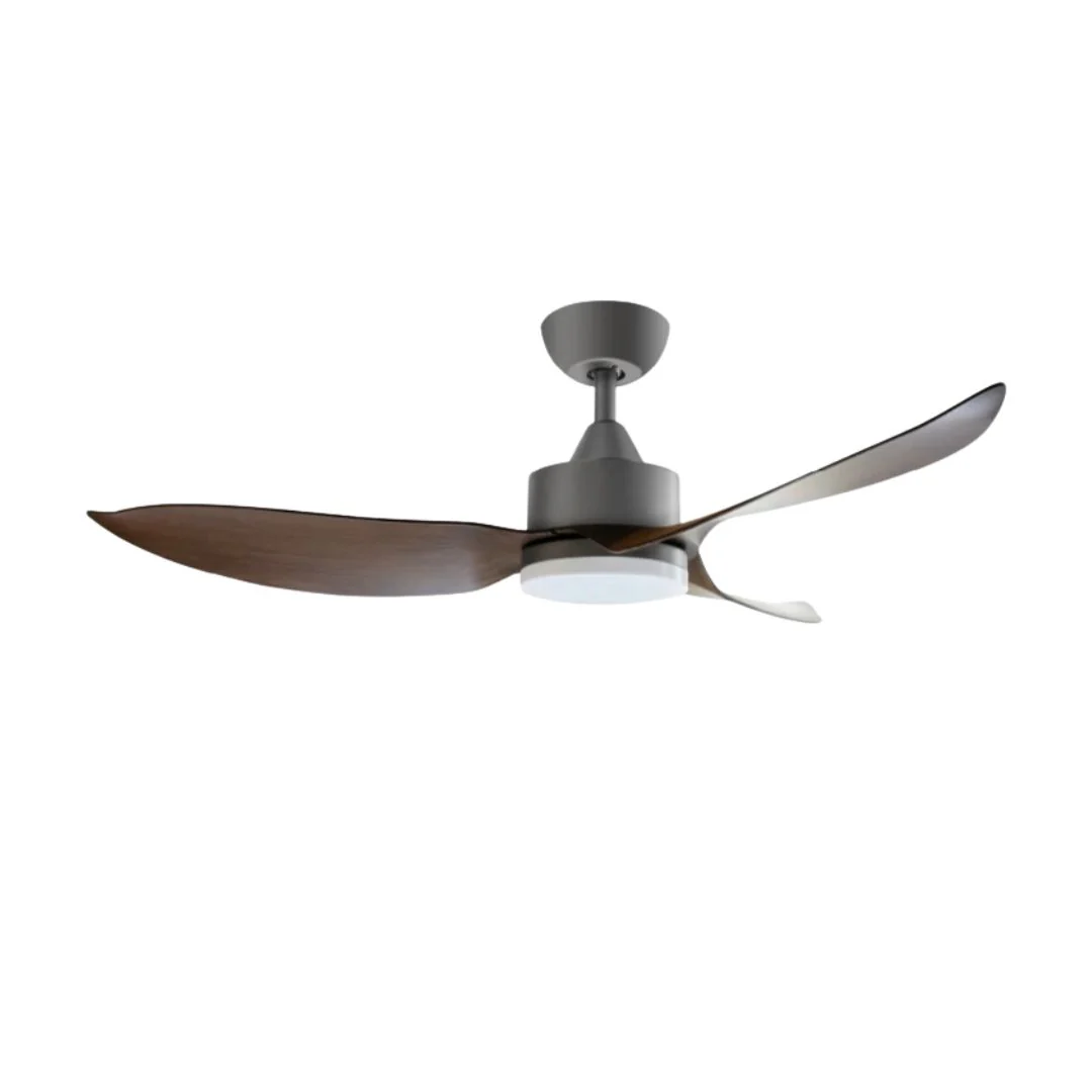 Mistral Ceiling Fan-36",Hugger, (DC40,L24W) Solar36-WD/GY Wood/Grey