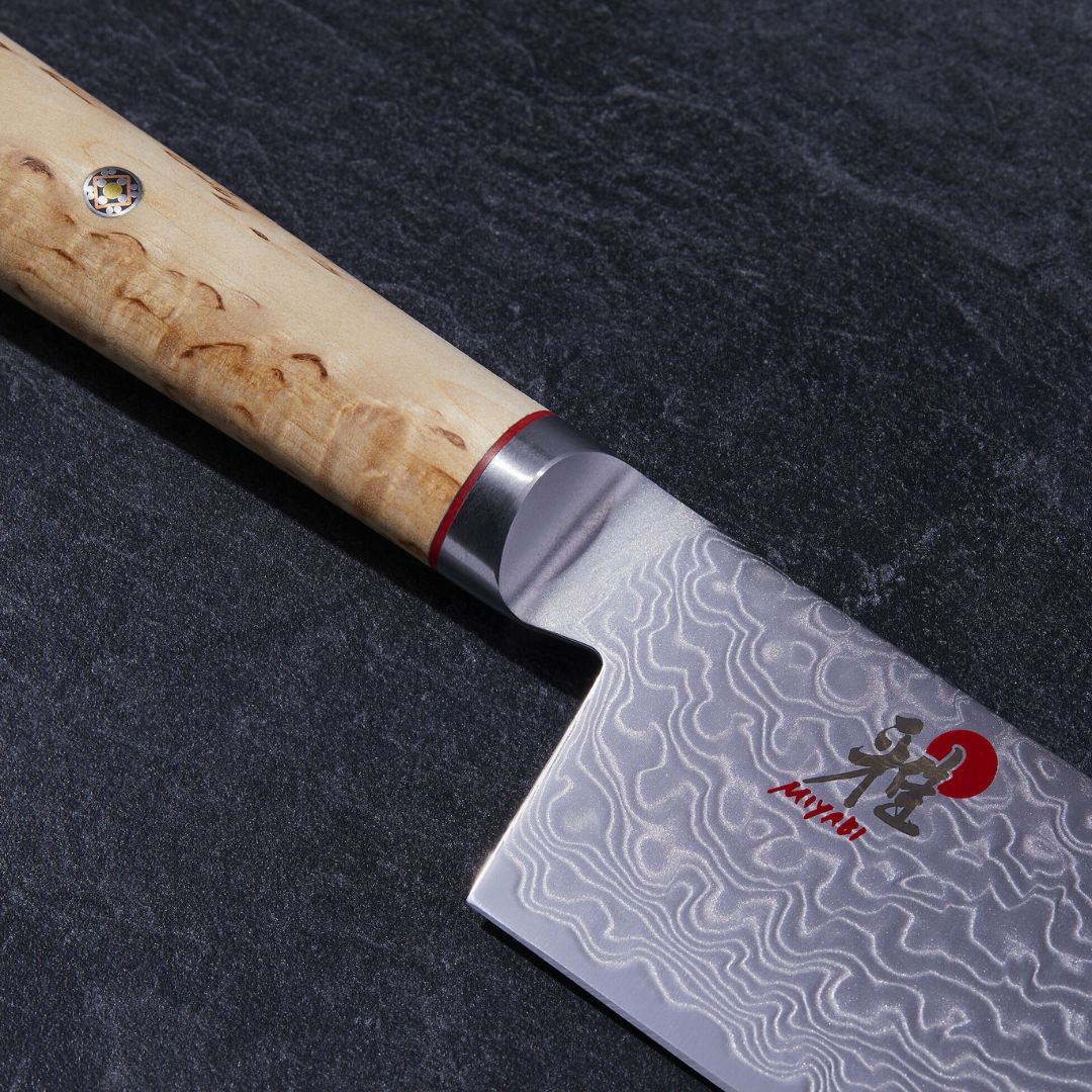 Miyabi 5000MCD 17cm Birchwood Damascus Nakiri Knife - Image 3