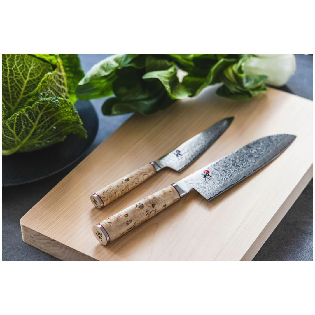 Miyabi 5000MCD-B 18cm Birchwood Damascus Santoku Knife - Image 2