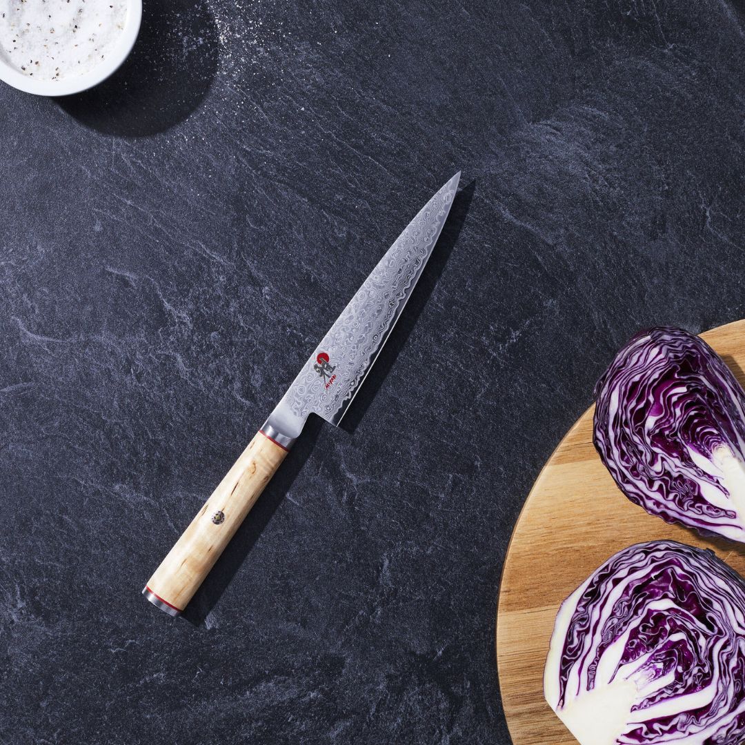 Miyabi 5000MCD-B Birchwood Damascus Shotoh Knife - Image 2